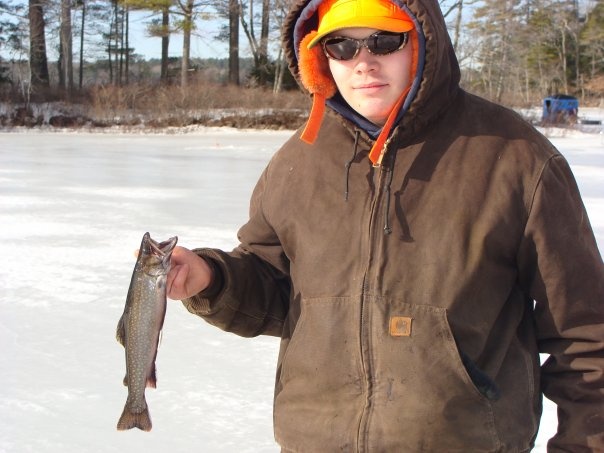 Another nice trout "brookie" caught on Pemiquid near Damariscotta-Newcastle