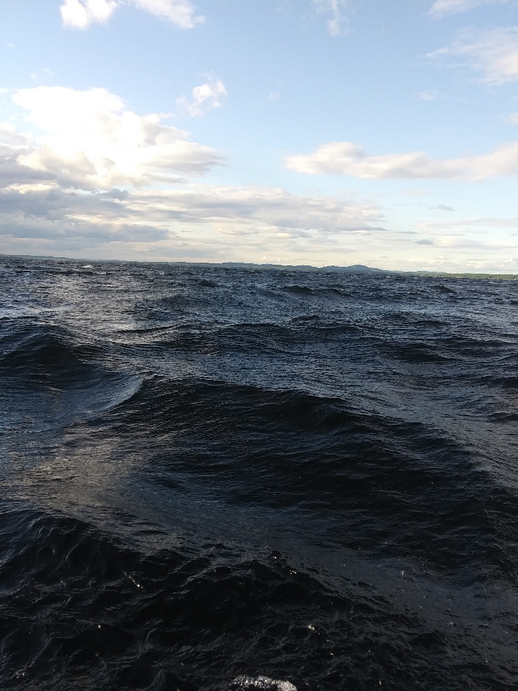 Windy afternoon near North Windham